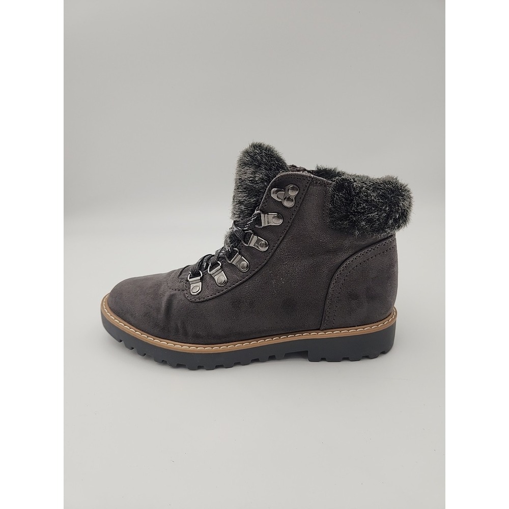 ANA A New Approach Boots Womens 9.5 M Nelson Shearling Winter Ankle Boot Grey - Picture 7 of 14